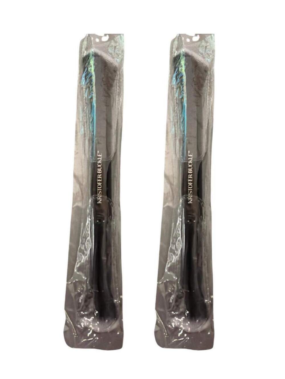 Kristofer Buckle Dual Ended Makeup Brush Face Foundation Blending Brush 2 Pack